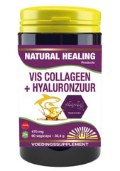 NHP Vis collageen hyaluronzuur puur 60 Vegetarische capsules