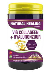 NHP Vis collageen hyaluronzuur puur 60 Vegetarische capsules