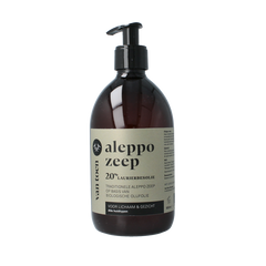 Van Toen Aleppo zeep 20% vloeibaar bio 500 Milliliter