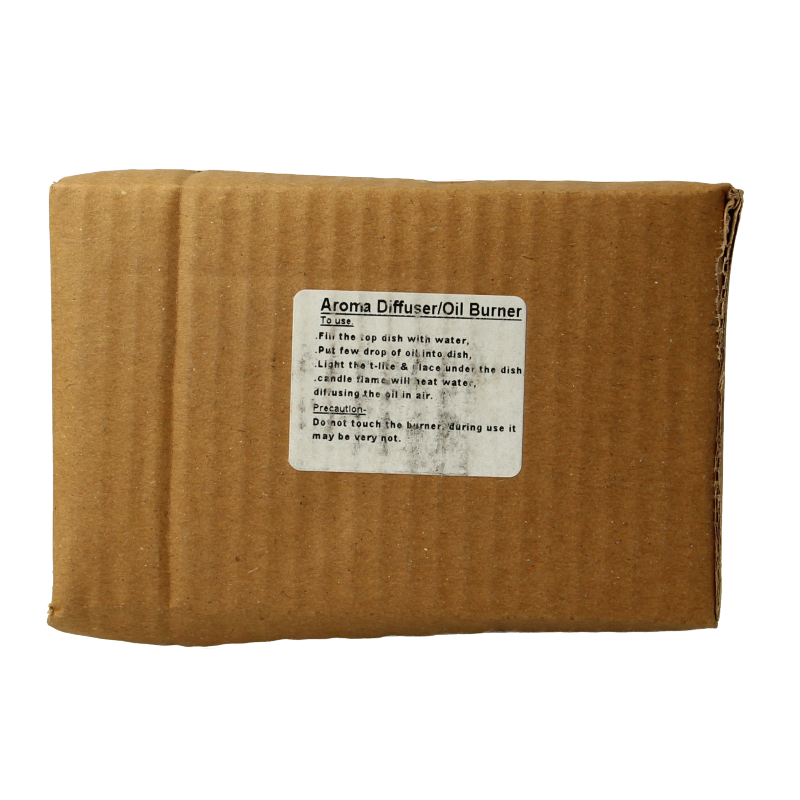 Volatile Wierook en olie verdamper zwart zeepsteen 1 Stuks