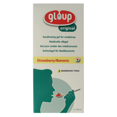 Gloup Original medicatie inname gel aardbei banaan 500 Milliliter