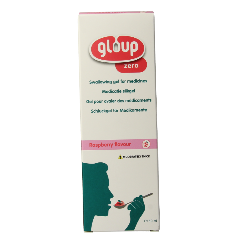 Gloup Zero medicatie inname gel framboos 150 Milliliter