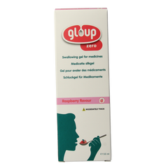 Gloup Zero medicatie inname gel framboos 150.00 Milliliter