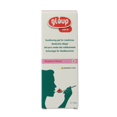 Gloup Zero medicatie inname gel framboos 75.00 Milliliter