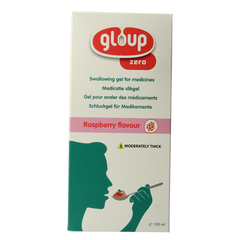 Gloup Zero medicatie inname gel framboos 500 Milliliter