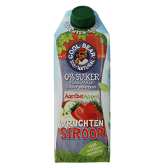Cool Bear Siroop aardbei-appel 750.00 Milliliter