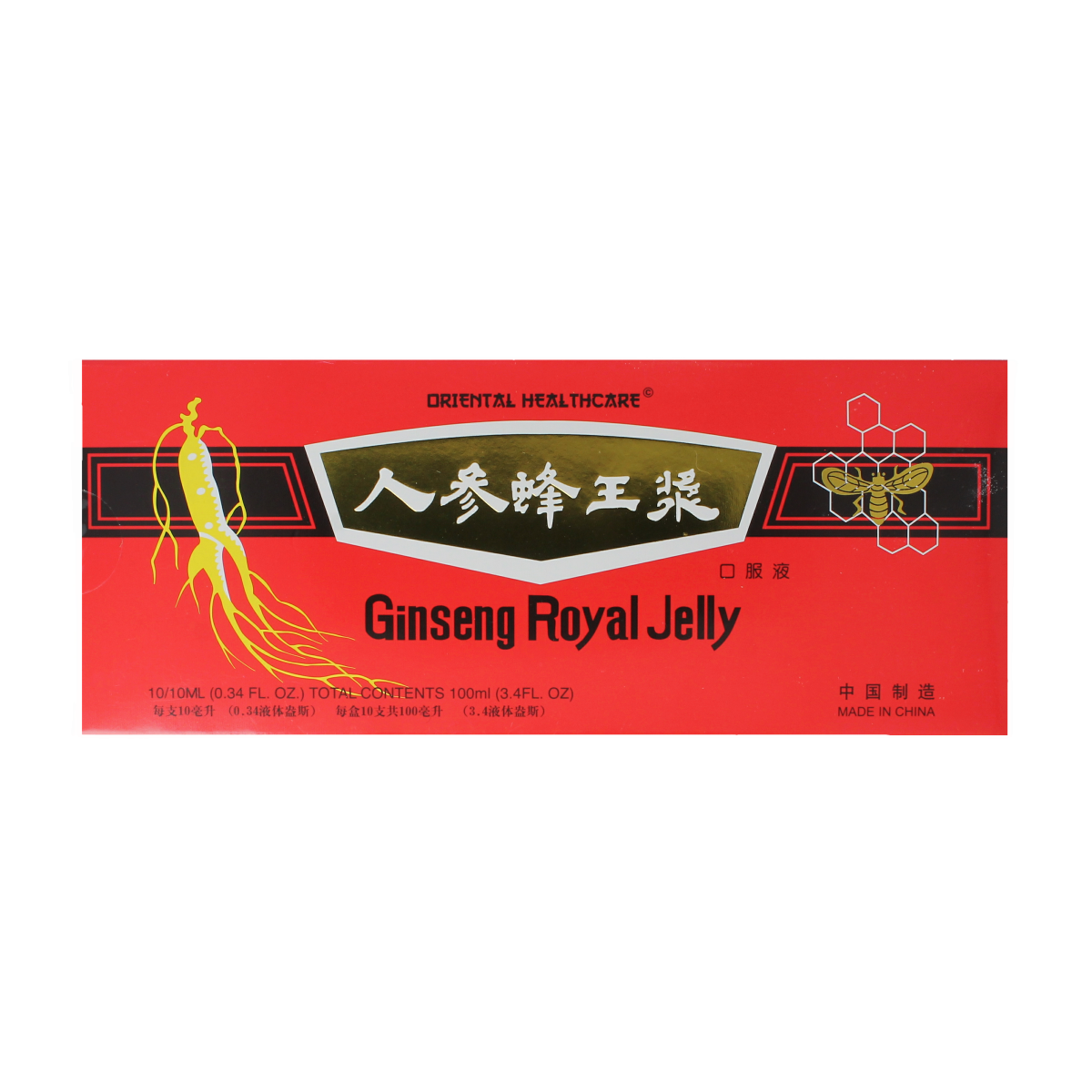 Oriental Health Ginseng royal jelly 10x 10ml 100.00 Milliliter