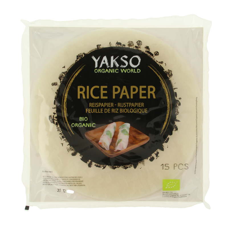 Yakso Rijstpapier met tapioca bio 150 Gram
