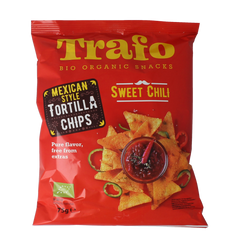 Trafo Tortilla chips chili bio 75.00 Gram
