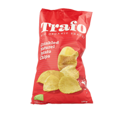 Trafo Ribbelchips gezouten bio 125.00 Gram