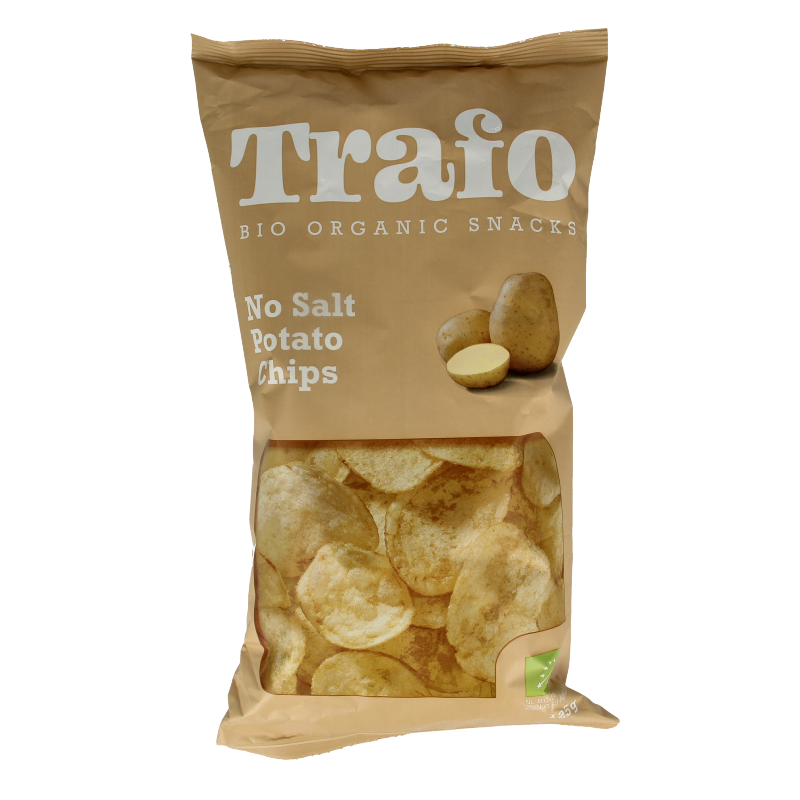 Trafo Chips zonder zout bio 125.00 Gram