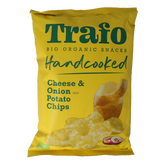 Trafo Chips handcooked kaas & ui bio 125 Gram