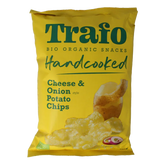 Trafo Chips handcooked kaas & ui bio 125 Gram