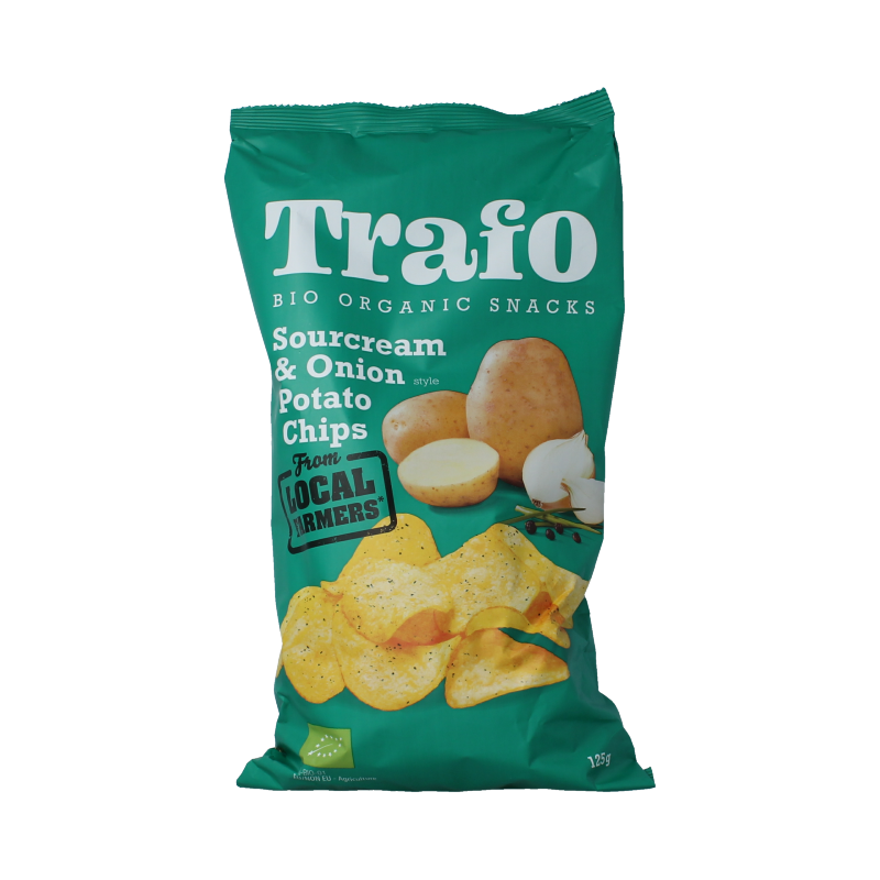 Trafo Chips sour cream & onion bio 125 Gram