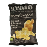 Trafo Chips handcooked zeezout & peper bio 125 Gram