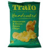 Trafo Chips handcooked sour cream & onion bio 125 Gram