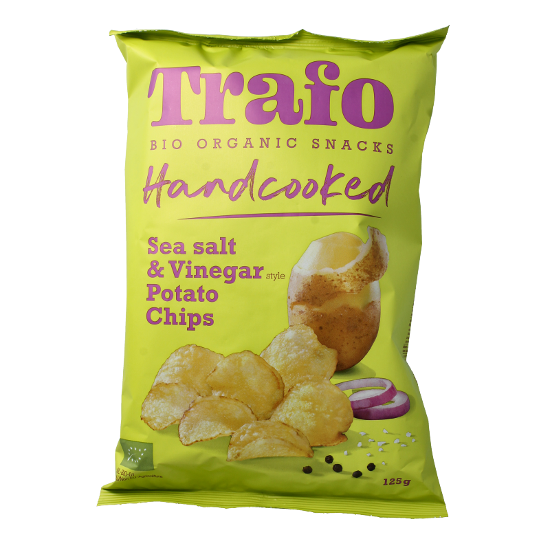 Trafo Chips handcooked salt & vineger bio 125.00 Gram