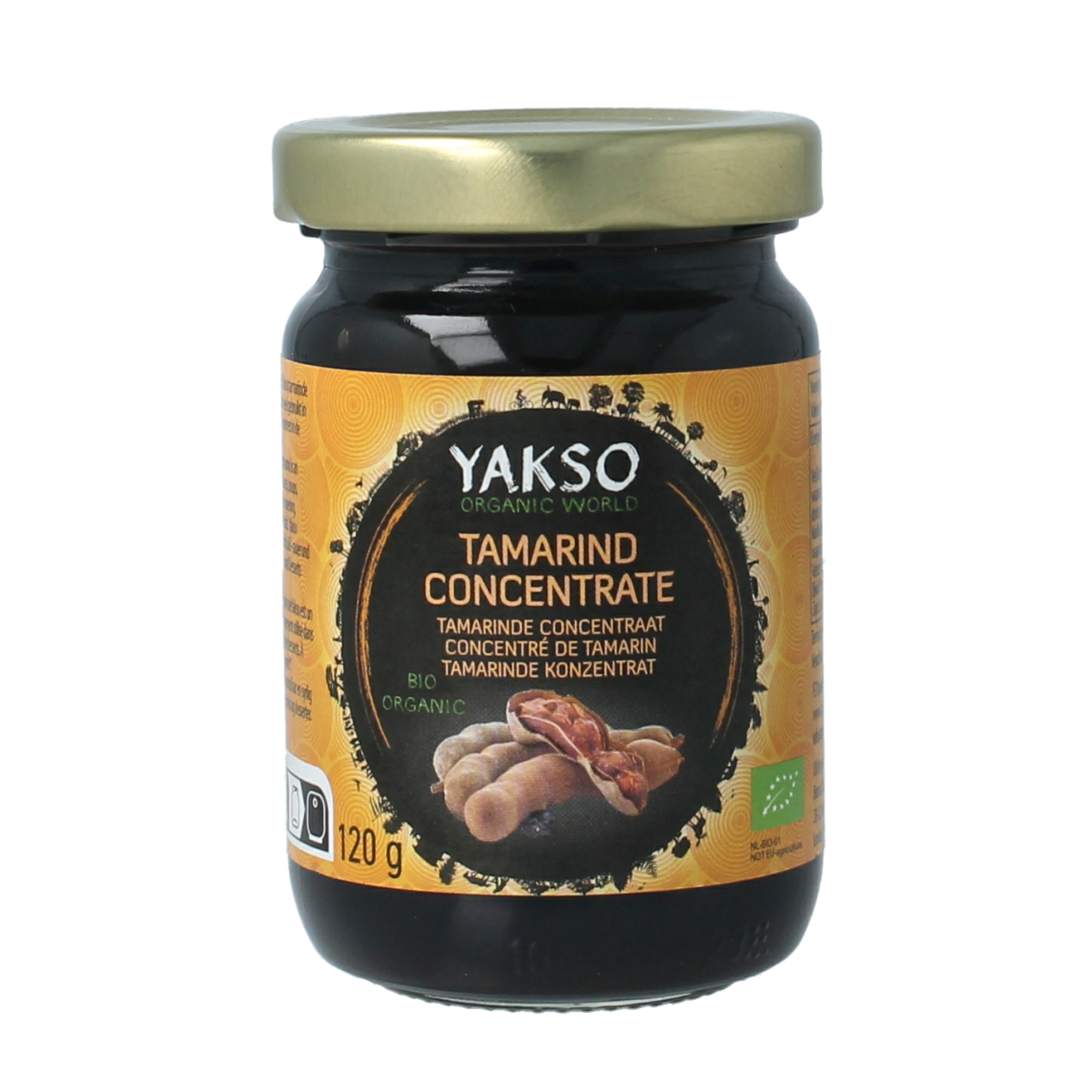 Yakso Tamarinde concentraat bio 120.00 Gram