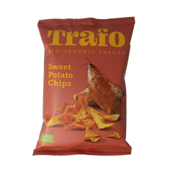 Trafo Chips zoete aardappel bio 80 Gram