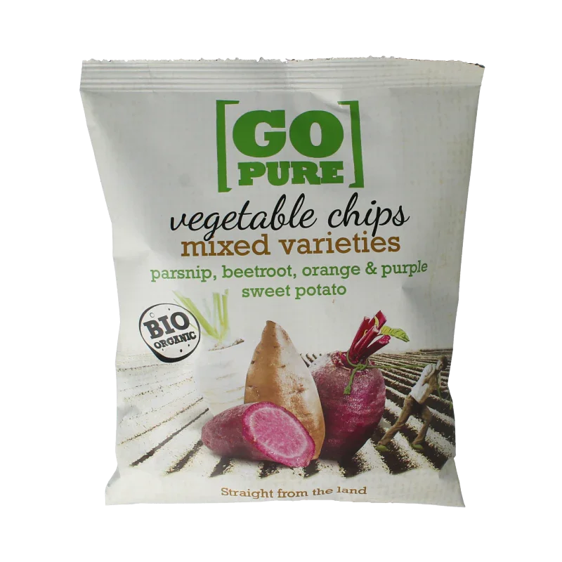 Go Pure Chips groente bio 90.00 Gram