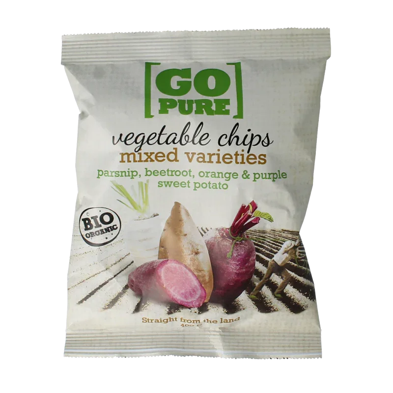 Go Pure Chips groente bio 40 Gram