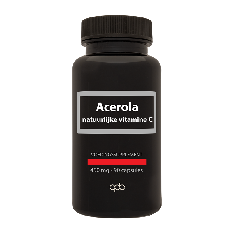 APB Holland Acerola natuurlijke vitamine C puur 450mg 90 Vegetarische capsules