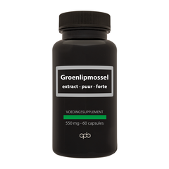 APB Holland Groenlipmossel extract puur forte 550mg 60 Vegetarische capsules