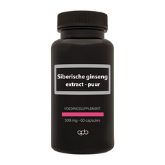 APB Holland Siberische ginseng extract puur 500mg 60 Vegetarische capsules