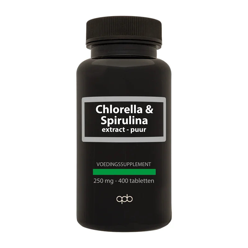 APB Holland Chlorella & Spirulina extract puur 250mg 400 Tabletten