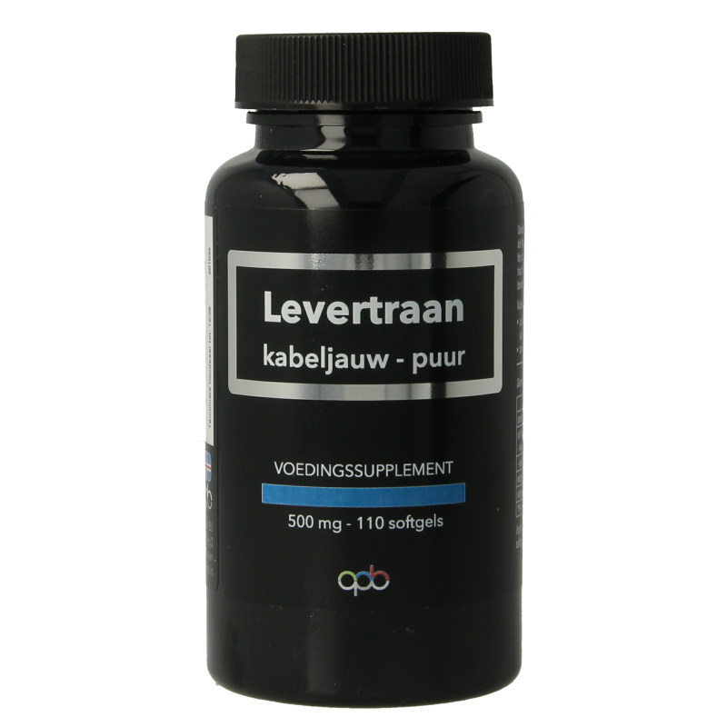 APB Holland Levertraan kabeljauw puur 500mg 110 Softgels