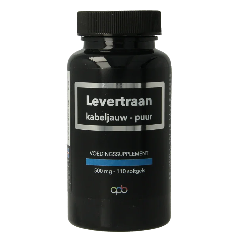 APB Holland Levertraan kabeljauw puur 500mg 110 Softgels