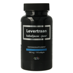 APB Holland Levertraan kabeljauw puur 500mg 110 Softgels