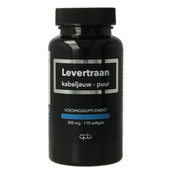 APB Holland Levertraan kabeljauw puur 500mg 110 Softgels