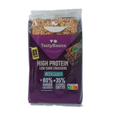 TastyBasics Less carb-high protein crackers meerzaden 200 Gram