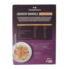 TastyBasics Less carb-high protein granola noten & pitten 350.00 Gram