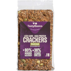 TastyBasics Low carb-high protein crackers maanzaad 200.00 Gram
