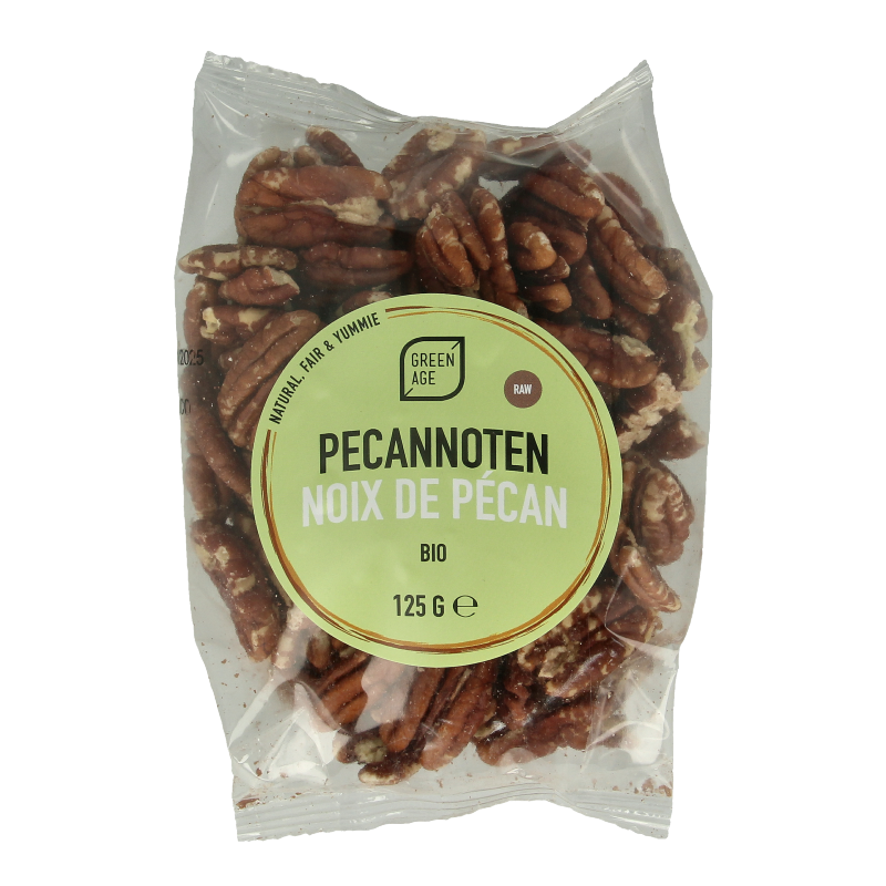 Greenage Pecannoten raw bio 125 Gram