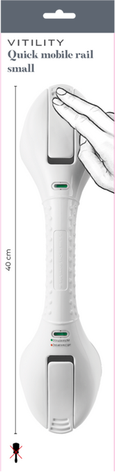 Vitility Wandbeugel quick mobile rail klein 40cm 1 Stuks