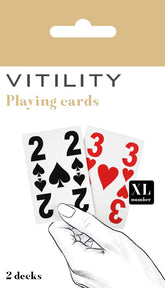 Vitility Speelkaarten XL 2 Stuks