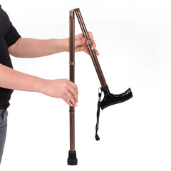 Vitility Wandelstok opvouwbaar brons 1 Stuks