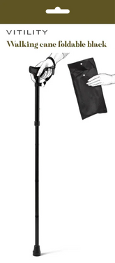 Vitility Wandelstok opvouwbaar zwart 1 Stuks