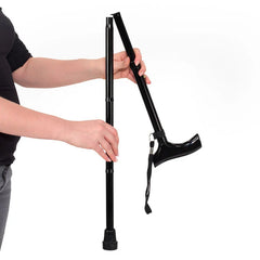 Vitility Wandelstok opvouwbaar zwart 1 Stuks