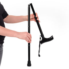 Vitility Wandelstok opvouwbaar zwart 1 Stuks