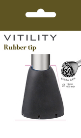 Vitility Rubberdop voor wandelstok 1 Stuks