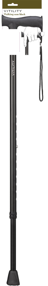 Vitility Wandelstok zwart 1 Stuks