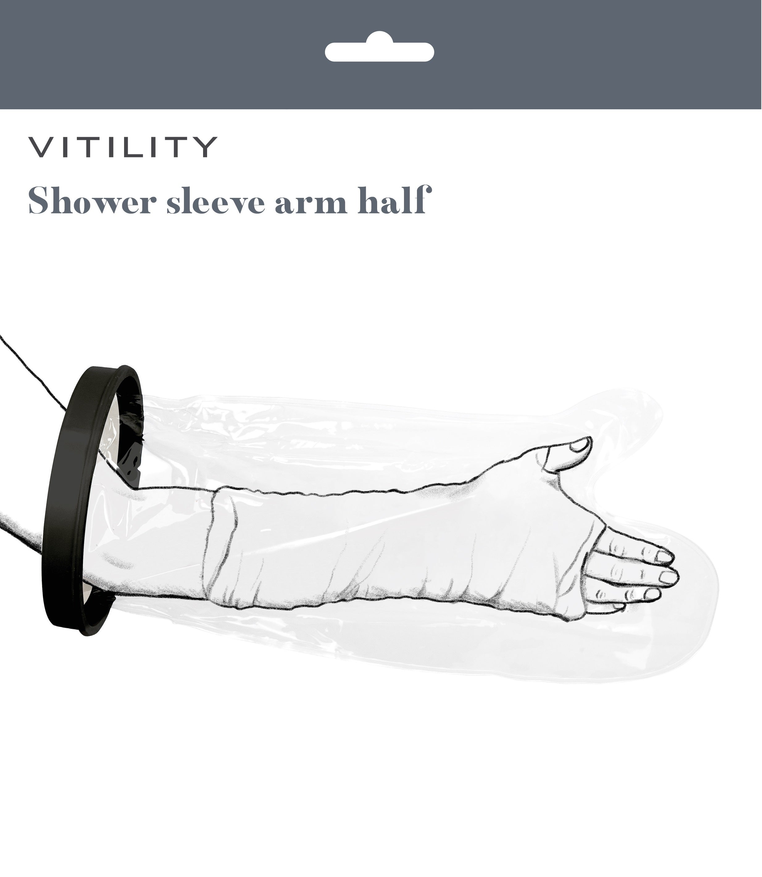 Vitility Douchehoes arm half 1.00 Stuks