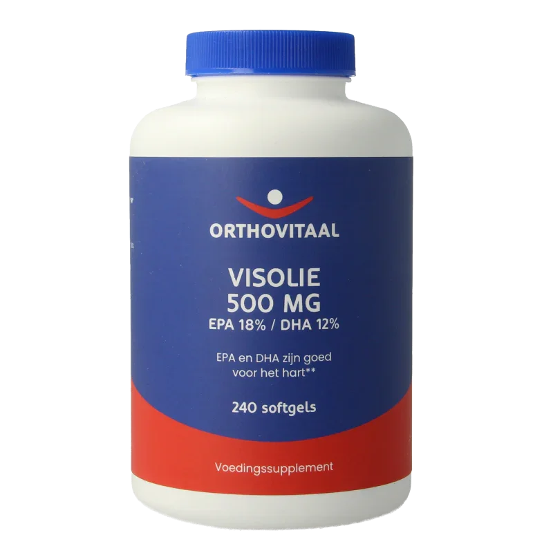 OrthoVitaal Visolie 500mg EPA 18% DHA 12% 240 Softgels