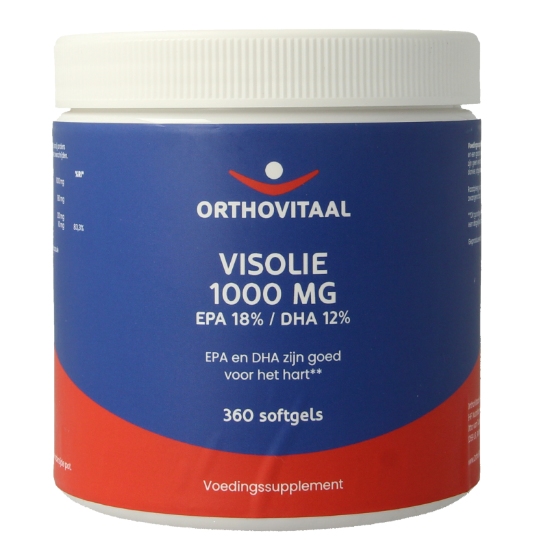 OrthoVitaal Visolie 1000mg EPA 18% DHA 12% 360 Softgels