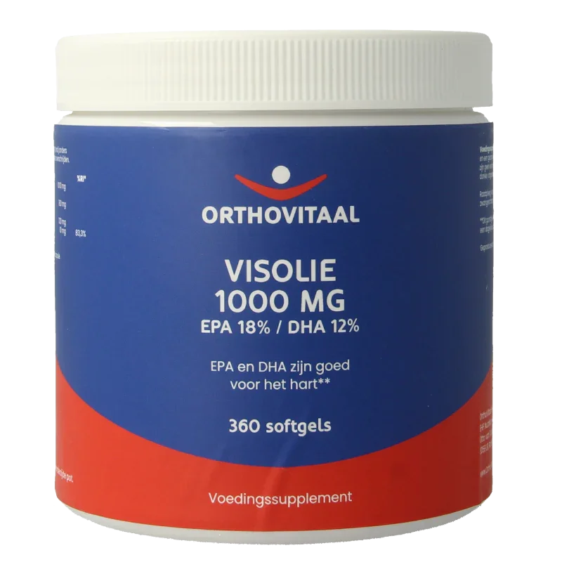 OrthoVitaal Visolie 1000mg EPA 18% DHA 12% 360 Softgels
