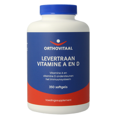 OrthoVitaal Levertraan vitamine A en D 350 Softgels